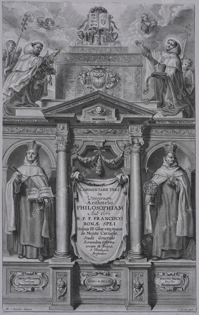 Címlap: R.P.F. Franciscus Bonae Spei: Commentarii tres in Universam Aristotelis philosophiam