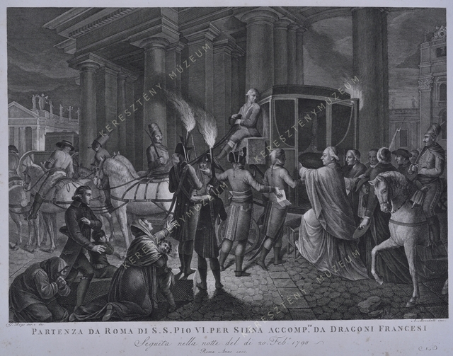 VI. Pius pápa éjszaka távozik Rómából