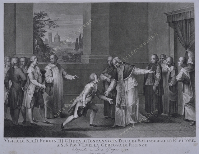 III. Ferdinánd toszkánai nagyherceg látogatása VI. Pius pápánál