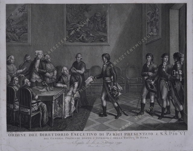 A párizsi végrehajtó-bizottság bemutatja rendeletét VI. Pius pápának