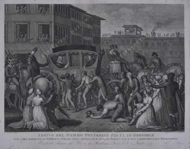 VI. Pius pápa megérkezik Grenoble-ba