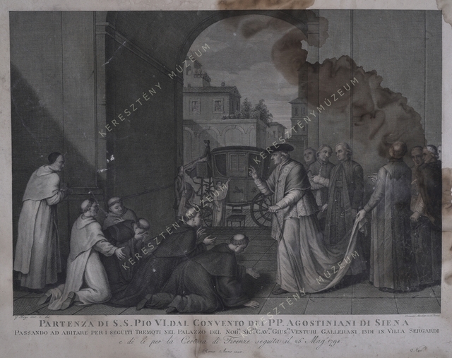 VI. Pius útra kel a sienai ágostonrendi kolostorból