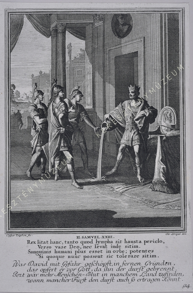 Dávid áldozatot mutat be az Úrnak