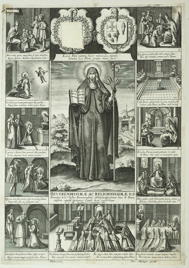 Szent Fara, Faremoutiers alapítója és első apátnője