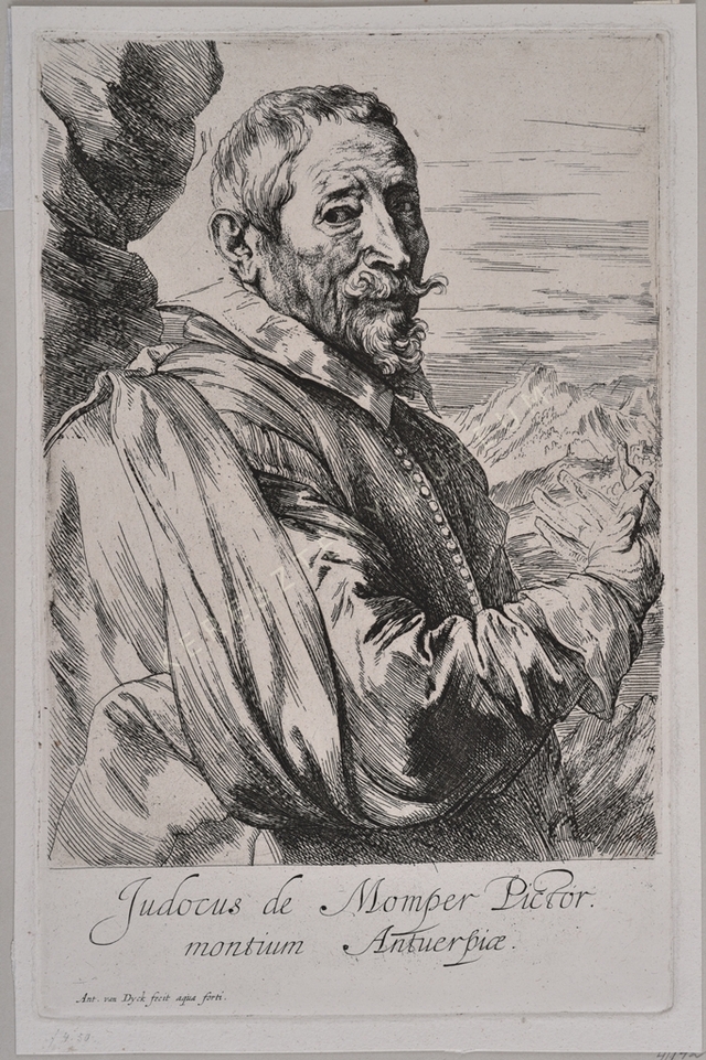 Joost de Momper tájképfestő arcképe
