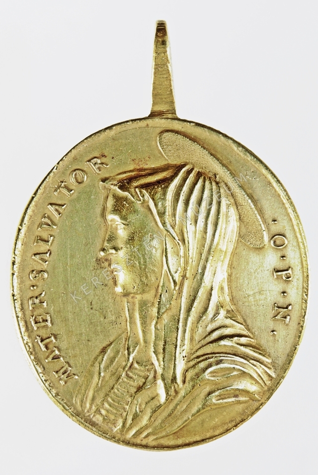 Szűz Mária / Szent Benedek  érem