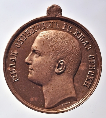 IV. Obrenovics Milán, szerb feje...