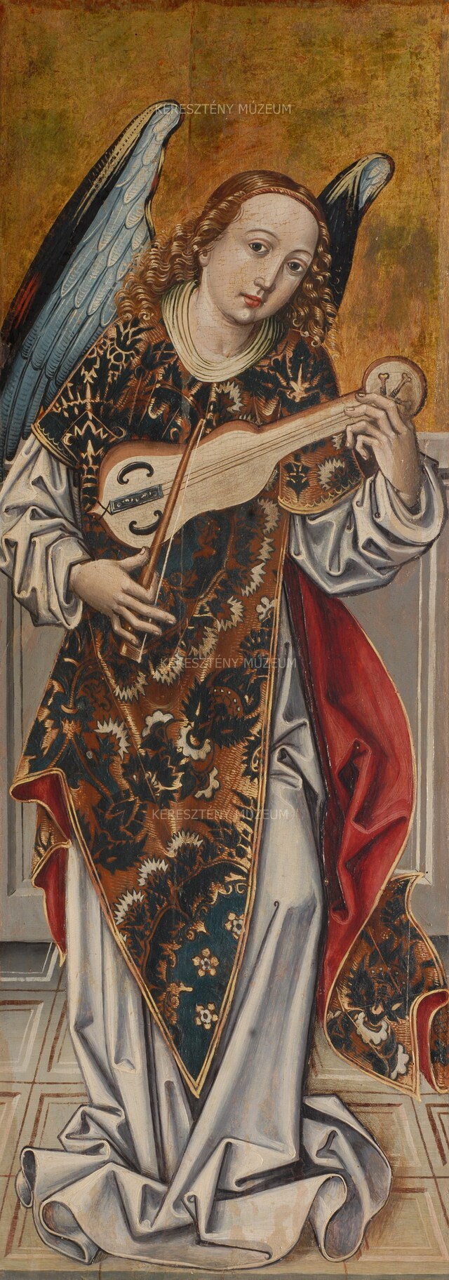 Zenélő angyal hegedűvel