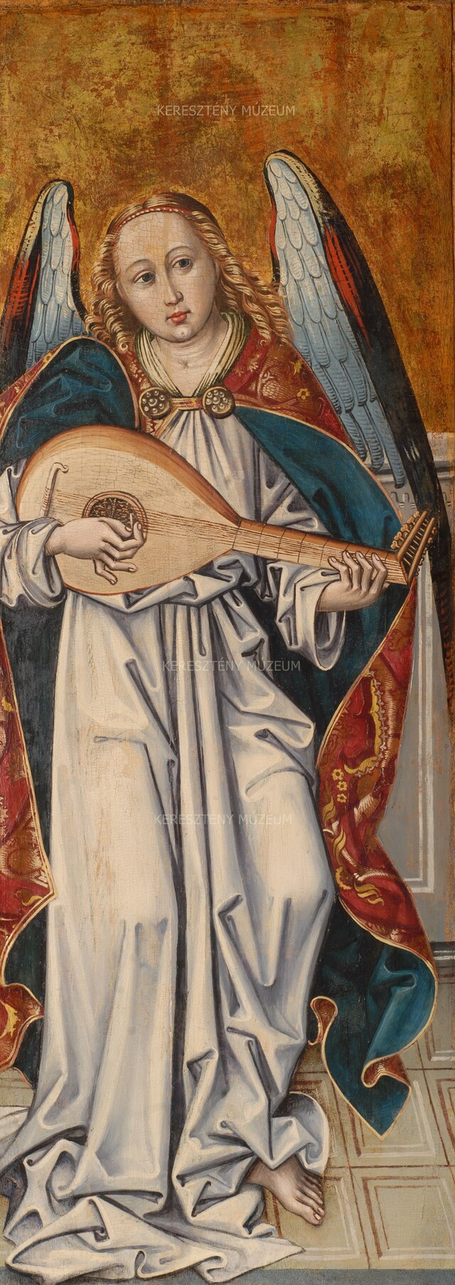 Zenélő angyal lanttal