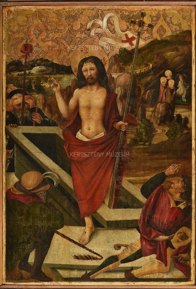 Krisztus feltámadása. Az oltár mozgószárnyának részlete