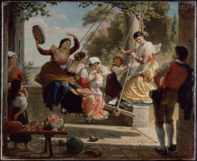 Hintázó olasz társaság Albanoban...