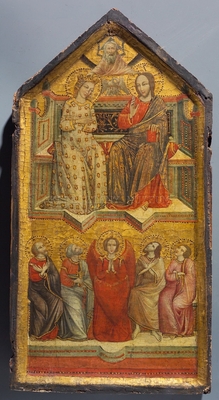 Mária megkoronázása és Krisztus ...