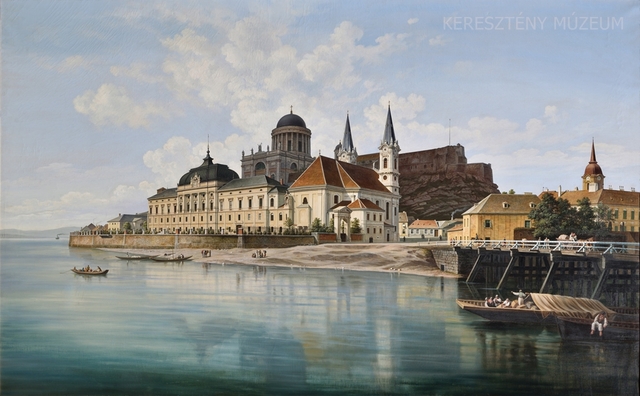 A Dunapart az esztergomi Prímási palotával