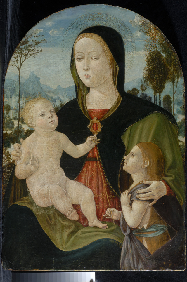 Szűz Mária és gyermeke  Keresztelő Szent Jánossal