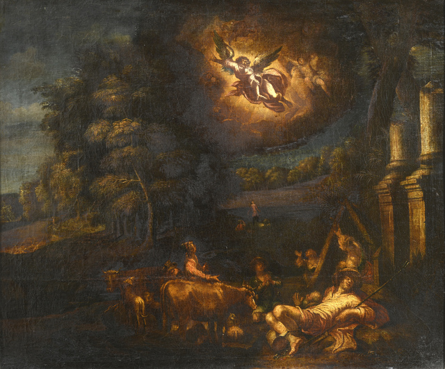 Angyal hirdeti Jézus születését