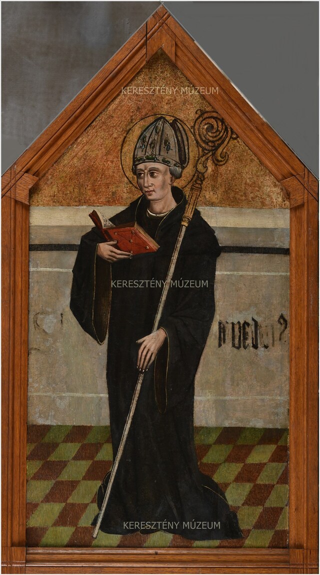 Szent Benedek. Szárnyasoltár mozgószárnyának részlete