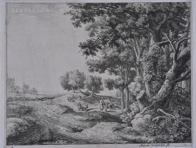 Egy paraszt ásóval