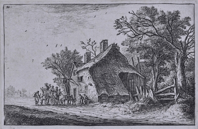 Utasok érkezése a fogadóba