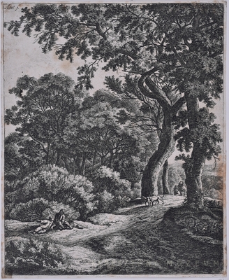 Erdőben pihenő két utas