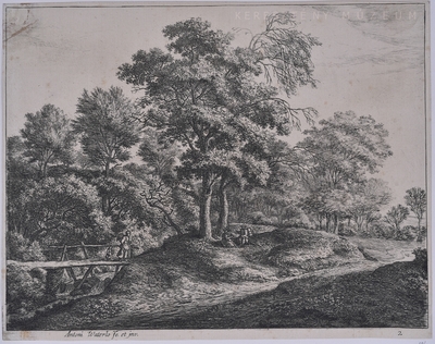 Kis hídon haladó parasztasszony ...