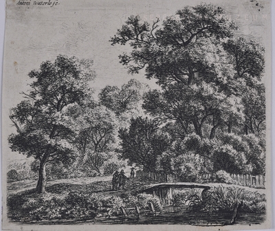 Férfi és nő a kis híd mellett