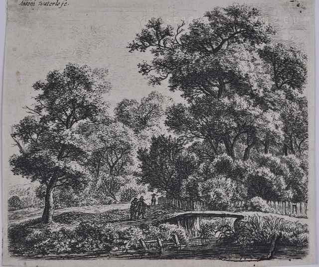 Férfi és nő a kis híd mellett