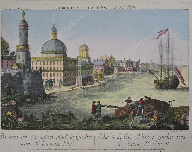 Quebec Alsóvárosa a Szt. Lőrinc folyó partjáról