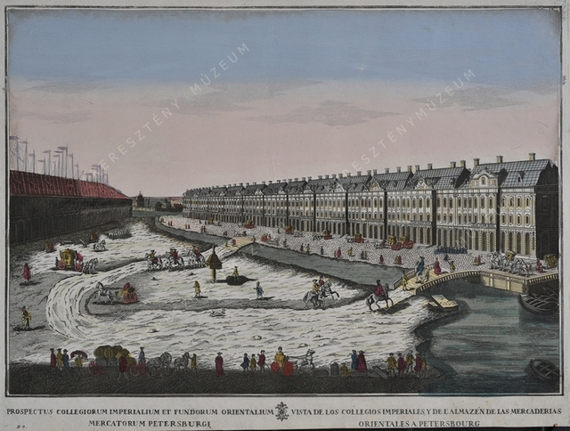 A kollégiumok és a keleti kereskedők székházai Szentpéterváron